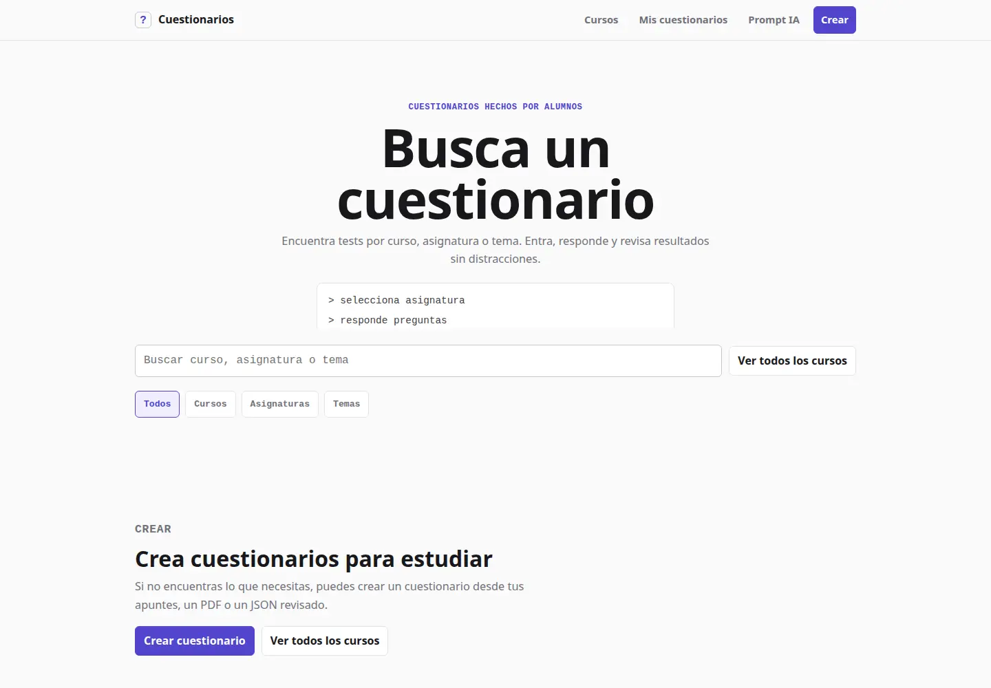 Captura de Cuestionarios Online